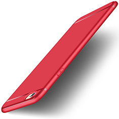 Carcasa Silicona Ultrafina Goma con Anillo de dedo Soporte para Apple iPhone 6S Plus Rojo