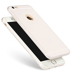 Carcasa Silicona Ultrafina Goma para Apple iPhone 6S Blanco