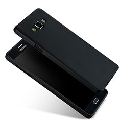Carcasa Silicona Ultrafina Goma para Samsung Galaxy A7 Duos SM-A700F A700FD Negro