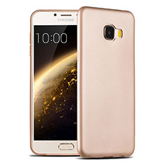 Carcasa Silicona Ultrafina Goma para Samsung Galaxy C5 SM-C5000 Oro