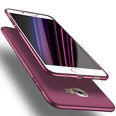 Carcasa Silicona Ultrafina Goma S03 para Samsung Galaxy C7 Pro C7010 Morado
