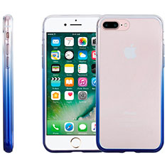 Carcasa Silicona Ultrafina Transparente Gradiente para Apple iPhone 8 Plus Azul