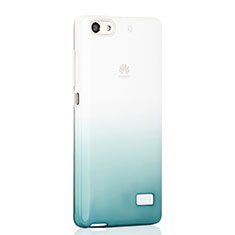 Carcasa Silicona Ultrafina Transparente Gradiente para Huawei G Play Mini Verde
