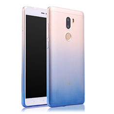 Carcasa Silicona Ultrafina Transparente Gradiente para Xiaomi Mi 5S Plus Azul