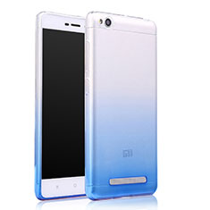 Carcasa Silicona Ultrafina Transparente Gradiente para Xiaomi Redmi 4A Azul