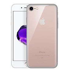 Carcasa Silicona Ultrafina Transparente H01 para Apple iPhone 8 Gris