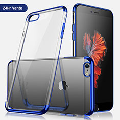 Carcasa Silicona Ultrafina Transparente H04 para Apple iPhone 7 Azul