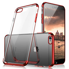 Carcasa Silicona Ultrafina Transparente H05 para Apple iPhone 6S Rojo