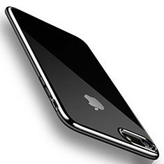 Carcasa Silicona Ultrafina Transparente H07 para Apple iPhone 7 Negro