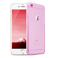 Carcasa Silicona Ultrafina Transparente H08 para Apple iPhone 6S Rosa