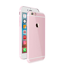 Carcasa Silicona Ultrafina Transparente para Apple iPhone 6 Plus Rosa