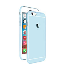 Carcasa Silicona Ultrafina Transparente para Apple iPhone 6S Plus Azul