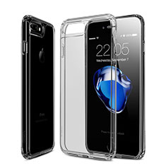 Carcasa Silicona Ultrafina Transparente para Apple iPhone 7 Plus Gris