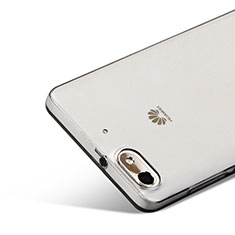Carcasa Silicona Ultrafina Transparente para Huawei G Play Mini Gris