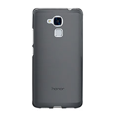Carcasa Silicona Ultrafina Transparente para Huawei Honor 7 Lite Gris