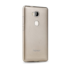 Carcasa Silicona Ultrafina Transparente para Huawei Honor Play 5X Gris