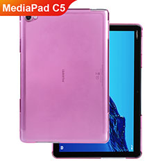 Carcasa Silicona Ultrafina Transparente para Huawei MediaPad C5 10 10.1 BZT-W09 AL00 Rosa