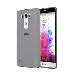 Carcasa Silicona Ultrafina Transparente para LG G3 Gris