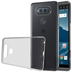 Carcasa Silicona Ultrafina Transparente para LG V20 Gris