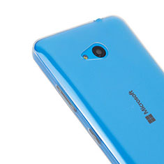Carcasa Silicona Ultrafina Transparente para Microsoft Lumia 640 Claro
