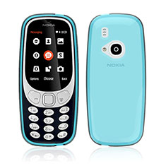 Carcasa Silicona Ultrafina Transparente para Nokia 3310 (2017) Azul
