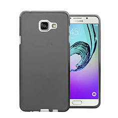 Carcasa Silicona Ultrafina Transparente para Samsung Galaxy A7 (2016) A7100 Negro