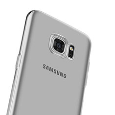 Carcasa Silicona Ultrafina Transparente para Samsung Galaxy S7 Edge G935F Gris