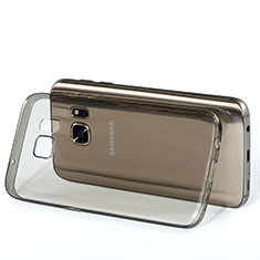 Carcasa Silicona Ultrafina Transparente para Samsung Galaxy S7 G930F G930FD Gris