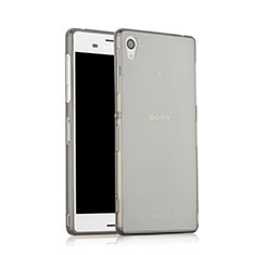 Carcasa Silicona Ultrafina Transparente para Sony Xperia Z3 Gris