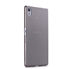 Carcasa Silicona Ultrafina Transparente para Sony Xperia Z5 Gris