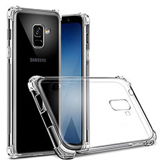 Carcasa Silicona Ultrafina Transparente T03 para Samsung Galaxy A8+ A8 Plus (2018) A730F Claro