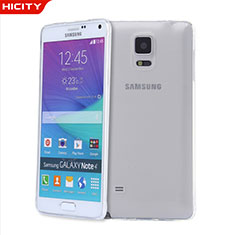 Carcasa Silicona Ultrafina Transparente T03 para Samsung Galaxy Note 4 Duos N9100 Dual SIM Claro