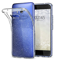 Carcasa Silicona Ultrafina Transparente T04 para HTC U11 Claro