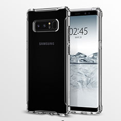 Carcasa Silicona Ultrafina Transparente T04 para Samsung Galaxy Note 8 Duos N950F Claro