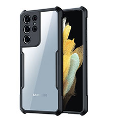 Carcasa Silicona Ultrafina Transparente T05 para Samsung Galaxy S22 Ultra 5G Negro