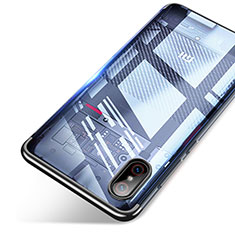Carcasa Silicona Ultrafina Transparente T06 para Xiaomi Mi 8 Screen Fingerprint Edition Negro