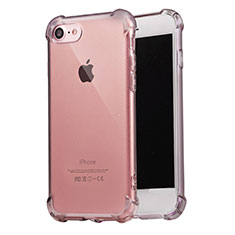Carcasa Silicona Ultrafina Transparente T07 para Apple iPhone 7 Gris