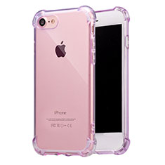 Carcasa Silicona Ultrafina Transparente T07 para Apple iPhone 8 Morado