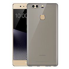 Carcasa Silicona Ultrafina Transparente T07 para Huawei P9 Gris