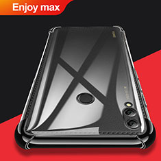 Carcasa Silicona Ultrafina Transparente T08 para Huawei Enjoy Max Negro