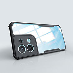 Carcasa Silicona Ultrafina Transparente T08 para Oppo Reno8 Pro 5G Negro