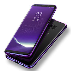 Carcasa Silicona Ultrafina Transparente T08 para Samsung Galaxy S8 Morado