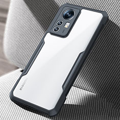 Carcasa Silicona Ultrafina Transparente T08 para Xiaomi Mi 12 5G Negro