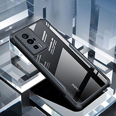 Carcasa Silicona Ultrafina Transparente T08 para Xiaomi Poco F5 Pro 5G Negro