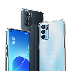 Carcasa Silicona Ultrafina Transparente T09 para Oppo Reno6 Pro 5G India Claro