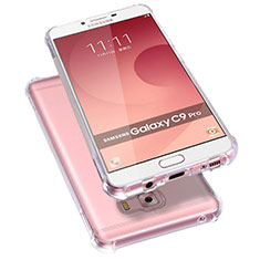 Carcasa Silicona Ultrafina Transparente T09 para Samsung Galaxy C9 Pro C9000 Claro