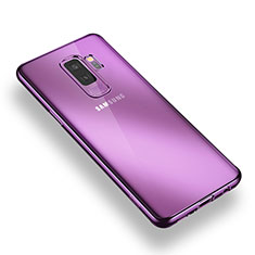 Carcasa Silicona Ultrafina Transparente T09 para Samsung Galaxy S9 Plus Morado