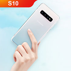 Carcasa Silicona Ultrafina Transparente T10 para Samsung Galaxy S10 Claro