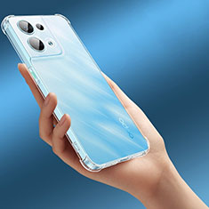 Carcasa Silicona Ultrafina Transparente T13 para Oppo Reno8 Pro 5G Claro