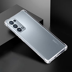 Carcasa Silicona Ultrafina Transparente T14 para Oppo Reno6 Pro+ Plus 5G Claro